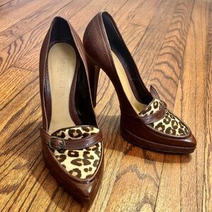 Alexander McQueen platform loafer pumps